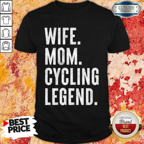 Delighted Wife Mom Cycling 1 Legend Shirt - Design by Meteoritee.com