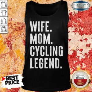 Delighted Wife Mom Cycling 1 Legend Tank Top - Design by Meteoritee.com