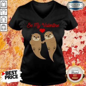 Jaded Otter Cute Be My Valentine 2021 V-neck