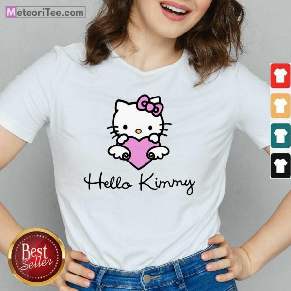 Kim Kardashian 4 Hello Kitty V-neck - Design By Meteoritee.com