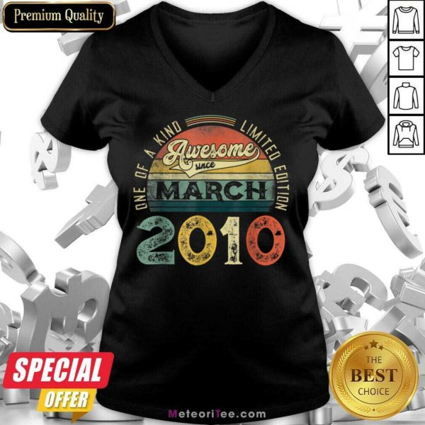 One Of A Kind Limited Edition March 2010 V-neck - Design By Meteoritee.com