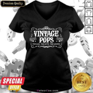 Vintage Pops 1 Limited Edition V-neck - Design By Meteoritee.com