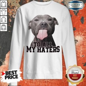 Funny Pitbull To All My Haters Sweatshirt