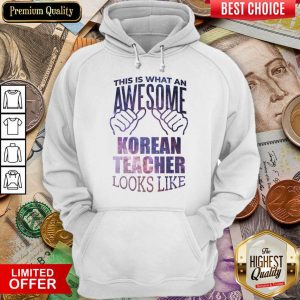 Good This Is What An Awesome Korean Teacher Look Like Hoodie