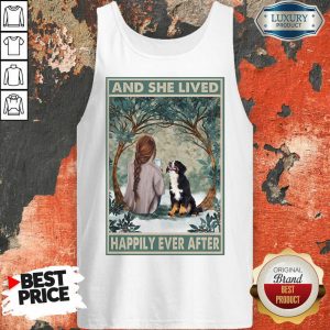 Nice Bernese Mountain Happily Ever After Vertical Poster Tank Top
