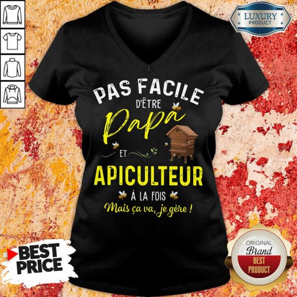 Papa Apiculteur V-neck