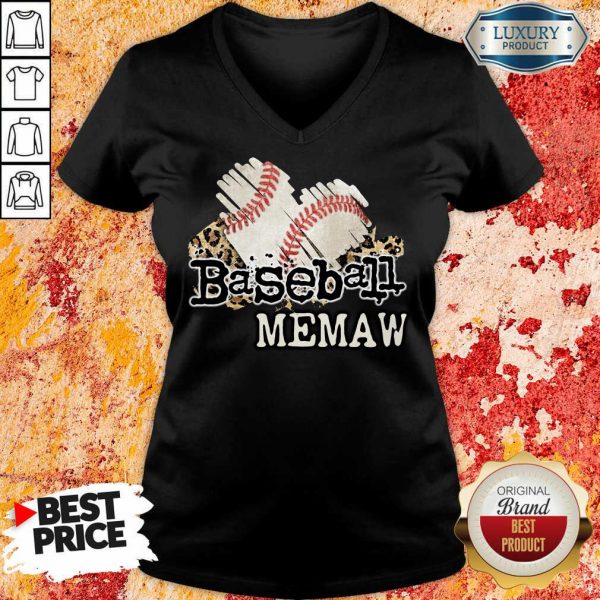 Baseball Memaw V-neck