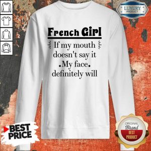 French Girl Face Sweatshirt