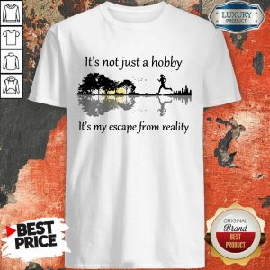 Guitar Lake Jogging It's Not Just A Hobby Its My Eacape From Reality Shirt