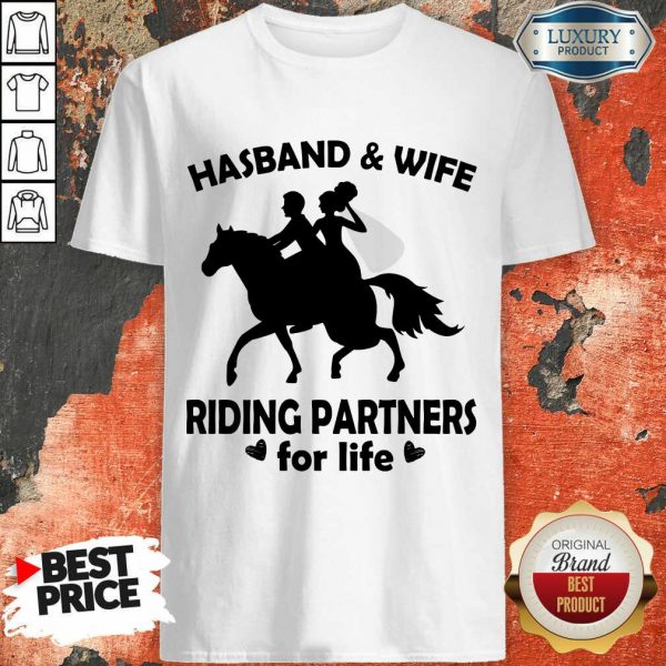 Horse Husband And Wife Riding Partners Shirt