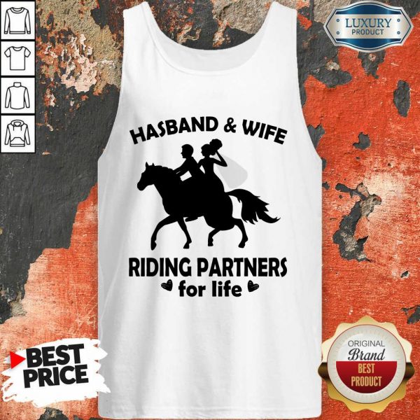 Horse Husband And Wife Riding Partners Tank Top