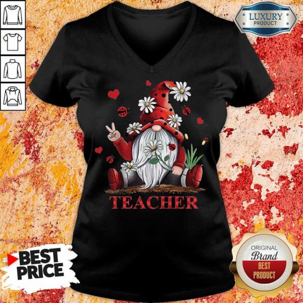 Teacher Gnome V-neck