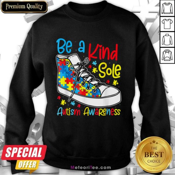 Be A Kind Sole Autism Awareness Converse Sweatshirt