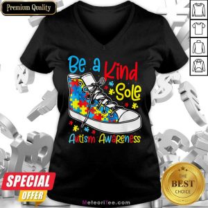 Be A Kind Sole Autism Awareness Converse V-neck