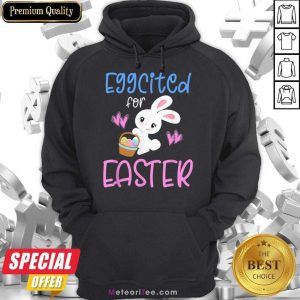 Eggcited For Easter Rabbit Hoodie