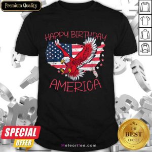 Happy Birthday American Flag Eagle Shirt