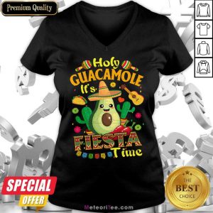 Holy Guacamole Fiesta Time Cinco De Mayo V-neck