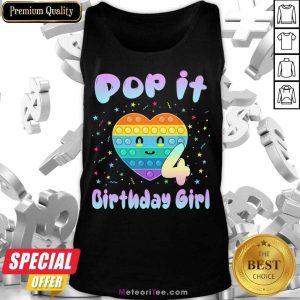 Pop It Birthday Girl 4 Tank Top