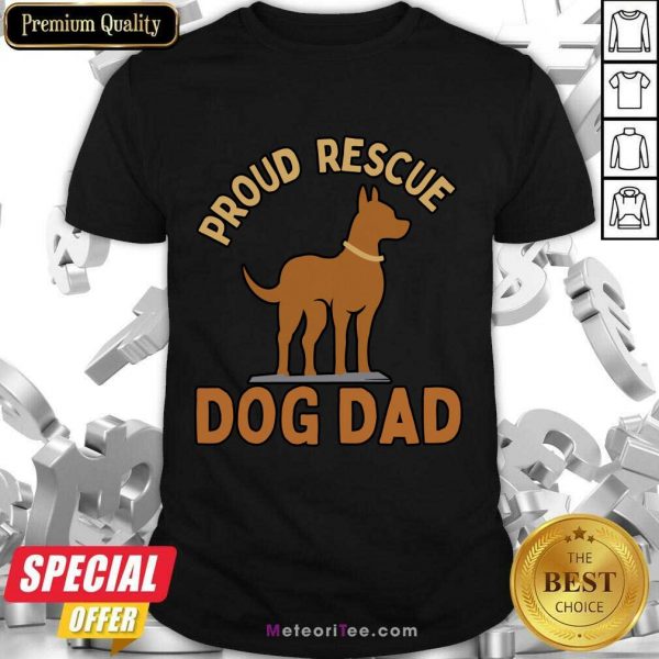 Proud Rescue Dobermann Dog Dad Shirt