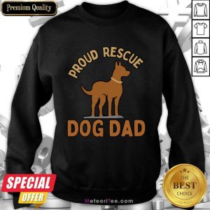 Proud Rescue Dobermann Dog Dad Sweatshirt