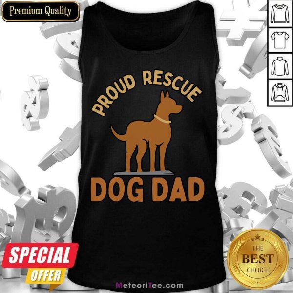Proud Rescue Dobermann Dog Dad Tank Top